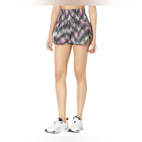 FREE PEOPLE Movement SM The Way Home Short Built In Liner Multi Color Hi Waist - Picture 2 of 13